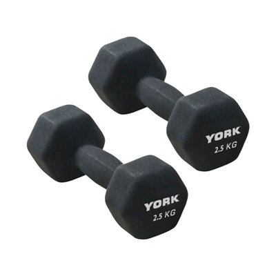 B&Q -  Neoprene Hex Dumbbells2 X 2.5Kg For Enhanced Strength Training And Comfort