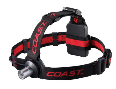 Coast Led Single Mode Head Lamp Torch Hl3 100Lumens 39M Range 5H Run Time Headlamp Without Batteries from B&Q