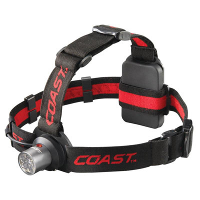Coast Single Mode Led Head Torch Dual Colour Single Mode Water Resistant Hl4 Headlamp Without Batteries from B&Q