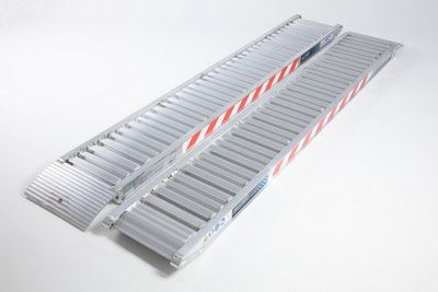 The Ramp People Loading Ramps Pair2M 2700Kg Capacity Aluminium Digger Ride On Mower Plant Machinery Trailer Van from B&Q