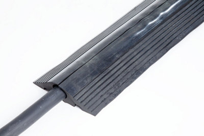 The Ramp People Black Outdoor Cable Protector 1M-4M (2M) 40mm Channel 2000Kg Capacity Heavy Duty Rubber from B&Q