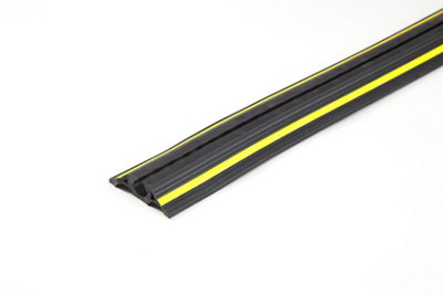 The Ramp People Floor Cable Protector Channel 20 X 20mm 2000Kg Capacity 1M-6M (2M) Heavy Duty Cable Ramp from B&Q
