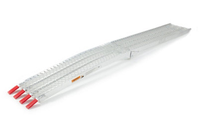 The Ramp People Motorbike Ramp With Mesh Surface 2.2M 340Kg  Folding Aluminium Van Ramp Loading Ramp from B&Q