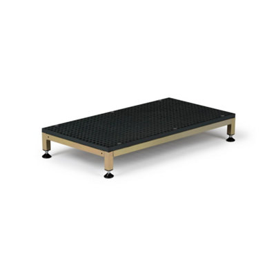 The Ramp People Half Step Adjustable - Grp Surface Outdoor Step Mobility Aid Disability Portable Waterproof Safety Step Stool B&Q