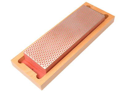 DmtDiamond Whetstone 200mm Wooden Box Red 600 Grit Fine from B&Q