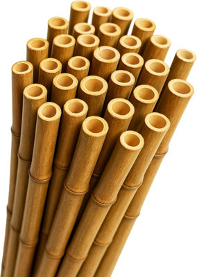 Bamboo Canes 6Ft / 180Cm10 Pack Heavy Duty Plant Support Garden Canes from B&Q
