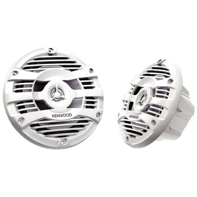 Kenwood Kfc-1653Mrw 2 Way Marine Boat Flush Mount Coaxial Speaker 150W 4Ohm from B&Q
