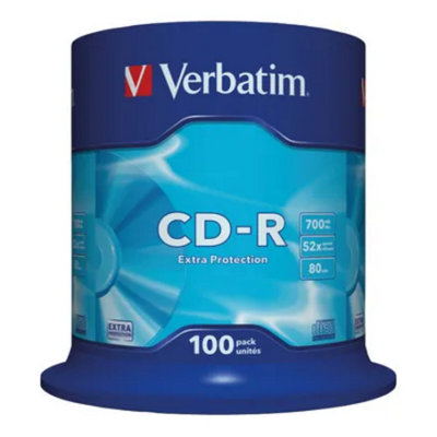 Verbatim 700Mb 52X Cd-R Spindle (Pack Of 100)