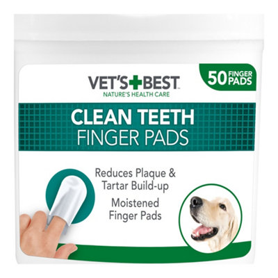 Vets Best Vet's Best Clean Teeth Finger Pads Dog Hygiene 50Pc from B&Q
