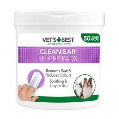 Vets Best Vet's Best Clean Ear Finger Pads For Dogs 50Pc from B&Q