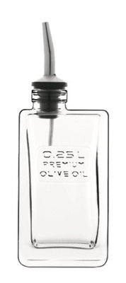 Bormioli Luigi Luigi Bormioli Optima Clear Soda Lime Glass Modern Olive Oil Dispenser Bottle With Pourer 250Ml from B&Q