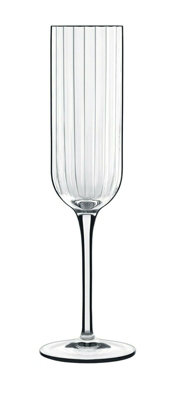 Bormioli Luigi Luigi Bormioli Bach Clear Geometric Crystal Dishwasher Safe Champagne Prosecco Flutes Pack Of 4 from B&Q
