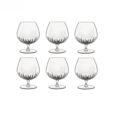 Bormioli Luigi Luigi Bormioli Mixology Clear Round Dishwasher Safe Modern Cognac Brandy Glass Set 465Ml Pack Of 6 from B&Q