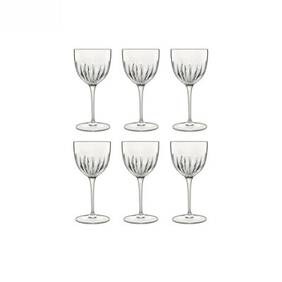 Bormioli Luigi Luigi Bormioli Mixology Nick & Nora Clear Round Crystal Dishwasher Safe Modern Glass Set Pack Of 6 from B&Q