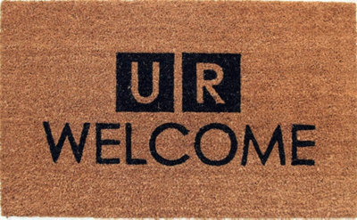 Coco&coir Natural Coir  Rubber Backed Eco-Friendly Indoor Outdoor Heavy Duty Entrance Door Mat 45 X 75 Cm The News from B&Q
