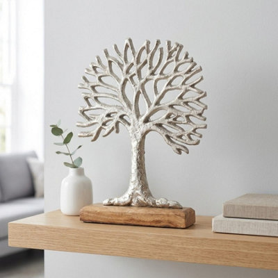 Tree Of Life On Block Ornament from B&Q