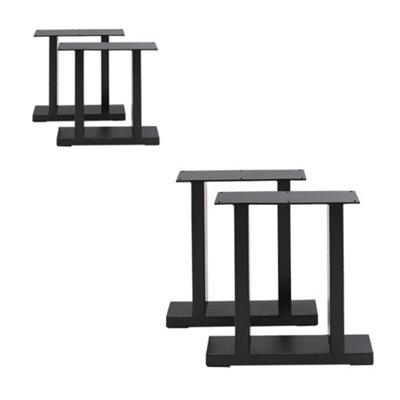 Garden Sanctuary Black Furniture Legs Metal Table Leg W 60 Cm X H 71 Cm 2Pcs/pack from B&Q