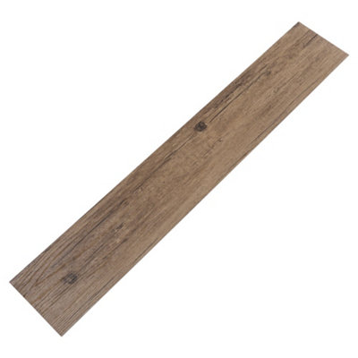 Garden Sanctuary Brown Wood Effect Vinyl Flooring Self Adhesive Floor Plank,peel & Stick Floor Tiles 36Pcs from B&Q