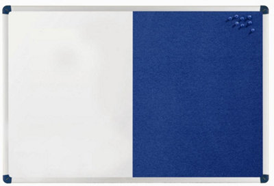 Nobo Classic Combination Board With Magnetic Drywipe And Felt Surface (Felt/painted Steel) (900X600 mm) from B&Q