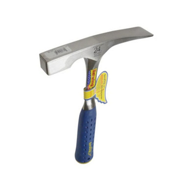 Estwing Blue E3/24Bl Brick Hammer - Vinyl Grip (24Oz) 680G