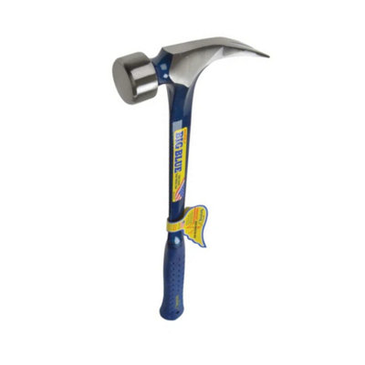 Estwing Blue E3/25S Straight Claw Framing Hammer - Vinyl Grip (25Oz) 708G