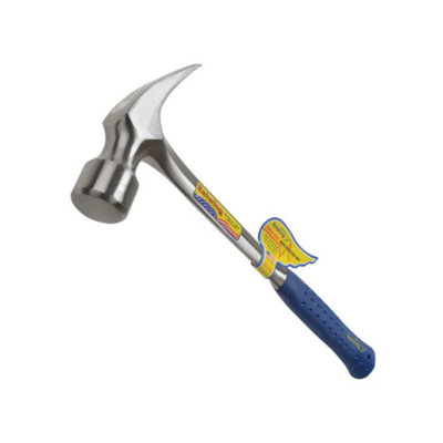 Estwing E3/30S Straight Claw Framing Hammer - Vinyl Grip 840G (30Oz) Blue