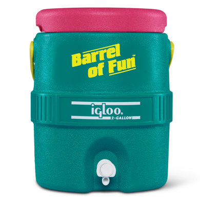 Igloo 2 Gallon Retro Barrel Of Fun Cooler from B&Q