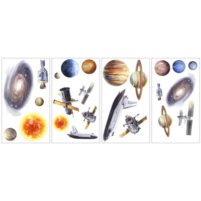 Roommates Multicolor Space Travel Wall Decals from B&Q