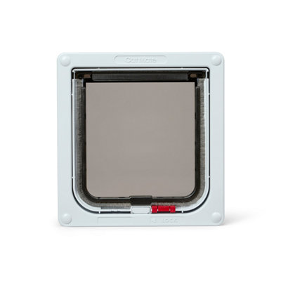 B&Q -  Lockable Cat Flap  White (304W)