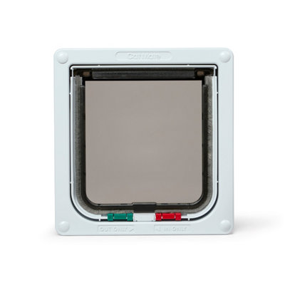 B&Q -  White 4-Way-Locking Cat Flap (309W)