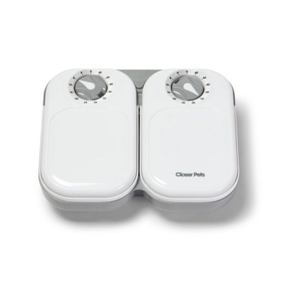 Closer Pets C200 Automatic Pet FeederTwo-MealStainless Steel Bowl Inserts (Cp416) from B&Q