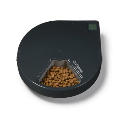 Cat Mate 5 Bowl Automatic Pet Feeder With Digital Timer Grey C500 (365G) from B&Q