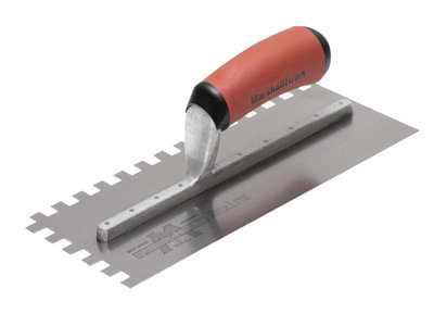 Marshalltown M5779Sdxh 10mm Carbon Steel Square Notched Trowel Durasoft Handle from B&Q