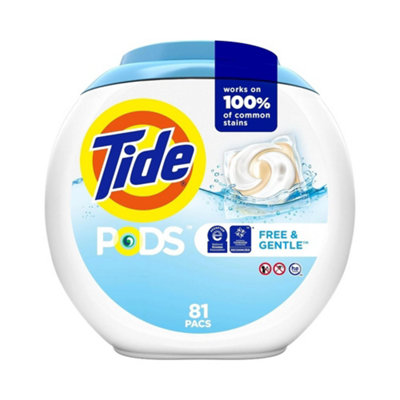 Tide Pods Free And Gentle Laundry Detergent 1.78Kg81 Capsules from B&Q