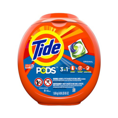 Tide 3-In-1 He Laundry Detergent Original Scent Pods 1.86Kg 81 Capsules from B&Q