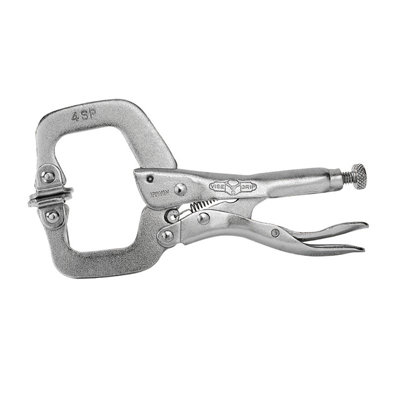 Irwin Vise-Grip T165El4 4Sp Locking C-Clamp Swivel Pad 100mm 4In Vis4Sp from B&Q