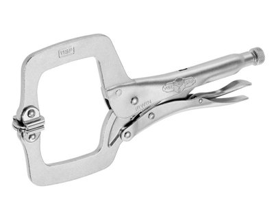 Irwin Vise-Grip T20El4 11Sp Locking C-Clamp Swivel Pad 275mm 11In Vis11Sp from B&Q