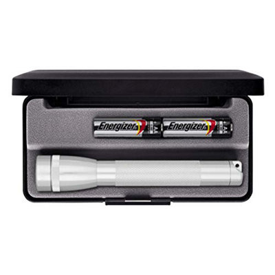 Maglite Mini Incandescent 2-Cell Aa Flashlight In Presentation BoxSilver from B&Q