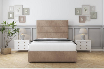Comfort Rosa Mink Naples Divan Bed Set No Drawers54" Floor Standing 5' King from B&Q