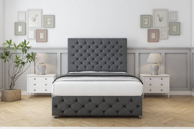 Comfort Florida Armour Coniston Divan Bed Set No Drawers26" Strutted & 12" Footboard 4'6 Double from B&Q