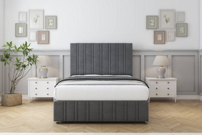 Comfort Lorenzo Armour Coniston Divan Bed Set No Drawers26" Strutted & 12" Footboard 4' Small Double from B&Q