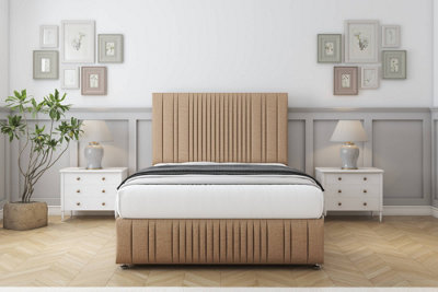 Comfort The Foxy Latte Dumfries Divan Bed Set No Drawers26" Strutted & 12" Footboard 2'6 Small Single from B&Q