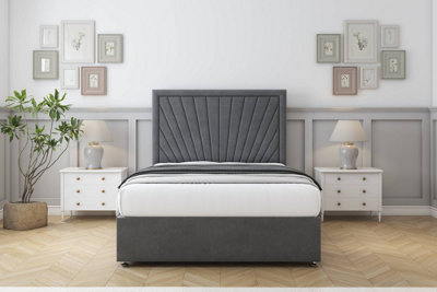 Comfort Kensington Armour Coniston Divan Bed Set 2 Drawers Same Side26" Strutted 5' King from B&Q