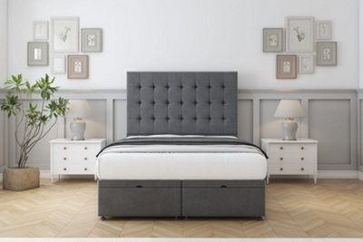 Comfort Savannah Armour Coniston Ottoman Bed Base With 54" Floor Standing Headboard 2'6 Small Single from B&Q
