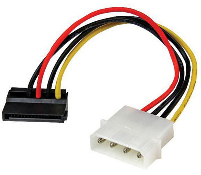 Startech.com 6In 4 Pin Molex To Left Angle Sata Power Cable Adapter 065030848350 - Image 5