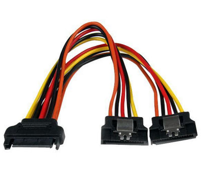Startech 15Cm Latching Sata Power Y Splitter Cable Adapter M/F 6 "" Serial Ata Po - Image 6