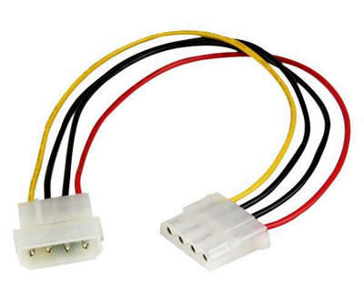 Startech.com 12In Molex Lp4 Power Extension Cable Ã¢ÂÂ M/F 065030854436 - Image 5