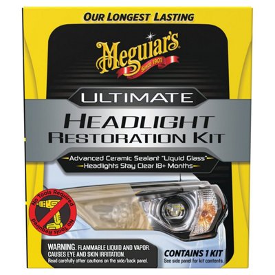 Meguiars Meguiar's Ultimate Headlight Restoration Kit Permanent Clarity G2990Eu from B&Q