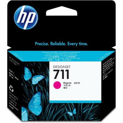 Hp Cz131A 711 29Ml Ink Cartridge For Designjet T120/t520 Large Format Inkjet PrintersMagenta from B&Q