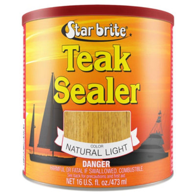 Starbrite Natural Finish Teak Oil Sealer Low Sheen Uv Protection For Boats & Garden Furniture 473Ml from B&Q